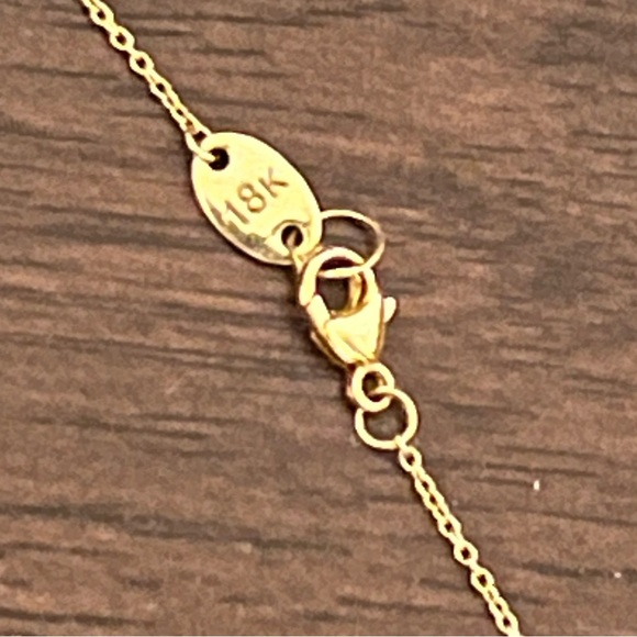 Jude Frances Necklace Moroccan Open Flower Diamond & 18k Gold Quatrefoil Pendant - Picture 5 of 9